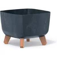 Prosperplast Bloempot Vierkant Gracia Effect 24x24x19cm ANTRACIET