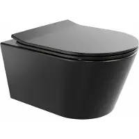 Boss & Wessing Wandtoilet bws calitri urb.y 48 cm rimfree compact mat zwart