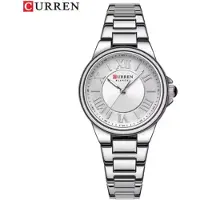 Curren - Horloge - Herenhorloge - Quartz - Zilveren Wijzerplaat - Zilveren Band - 33mm - 9091