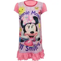 Disney Minnie Mouse Nachtjapon Meisjes - Nachthemd / Pyjamajurk - Roze - Maat 98/104