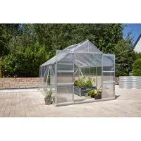 Pergart Tuinkas Meridian 2 8300 - Polycarbonaat 6mm - Aluminium - 257x321x232cm