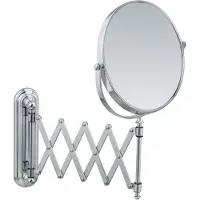 Wenko Deluxe opmaakspiegel wand ø20cm telescopisch chroom