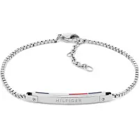Tommy Hilfiger Armband 'LINEAR' zilver