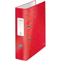 Leitz Ordner WOW 180 gelamineerd 80mm A4 rood