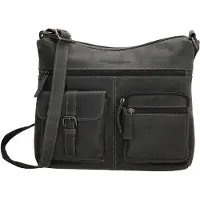 Hide & Stitches Schoudertas Idaho Zwart