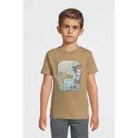 DJ Dutchjeans T-shirt groen Jongens Katoen Ronde hals Printopdruk - maat 152