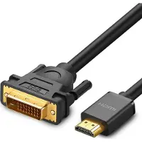 UGREEN - kabel - adapterkabel DVI 24+1 pin - (male) - HDMI - (male) - FHD - 60 - Hz - 1,5 - m - zwart - (HD106 - 11150)