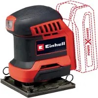 Einhell Accu Vlakschuurmachine TE-OS 18/113 Li Solo - Power X-Change - 18 V/Li-ion - Schuuroppervlak: 113 x 101 mm - Incl. 2 vellen schuurpapier - Excl. accu en lader