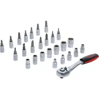 Bgs Dopsleutelset 27-delig 1/4"