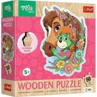Trefl Boerderijdieren Hout Houten Legpuzzel - 50 stukjes - Vanaf 4 jaar