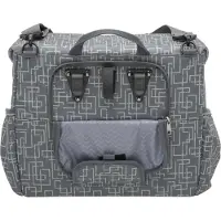 New Looxs Quilted Mondi Joy Double Dubbele Fietstas - 38 liter - Grijs