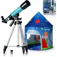 Bresser Lenzentelescoop 50/360 met tent (blauw)