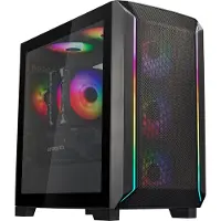 Silverstone FARA 312Z (zwart, gehard glas)