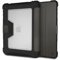 Cygnett WorkMate Case met Apple potloodhouder voor iPad 10,2" (2018) - Zwart/Charcoal (iPad), Tablethoes, Zwart, Grijs