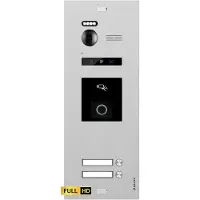 Balter EVO-HD vingerafdruk- en RFID-videodeurbel, extra deurbelstation, geschikt voor een tweegezinswoning, videodeurbel met camera, 2-draads systeem