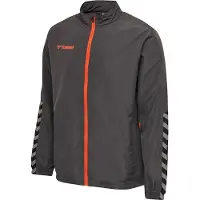 Hummel Sportjas 'Authentic' grijs / vuurrood / zwart / wit