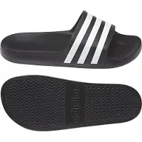 Adidas Muiltjes 'Adilette Aqua' zwart / wit