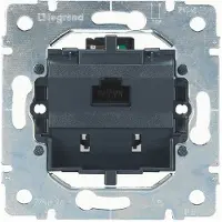 Legrand 775828 Datadoos, Cat.6, 1-voudig, UTP, met 8-polige connector, ongeprepareerd.