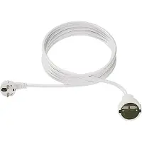 Bachmann Verleng kabel, Beschermcontact 230V 4m wit