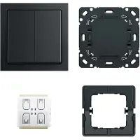 ABB Busch-Jaeger 6716 UJ-885 Future FoH Schakelaarset Mat Zwart - 2CKA006710A0016