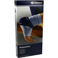 Bauerfeind MalleoTrain Enkelbrace Zwart - Links - Maat 6
