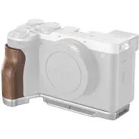 SmallRig 4796 L-Shape Mount Plate with Wooden Handle for Sony Alpha 7C II / Alpha 7CR