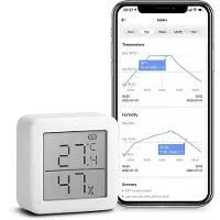 Switchbot Thermometer - Thermometer en Vochtmeter - Smart home - Slim huis - Draadloze temperatuur meting