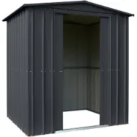Globel Metalen Tuinhuis Dream - Antraciet - 184x154cm - Dubbele Deur