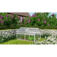 Vitavia Tuinkas Jordi - Polycarbonaat 4mm - Geanodiseerd Aluminium - 89x124x71 Cm