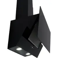 Respekta Schuine afzuigkap 60 cm - A label - Zwart - Luchtafvoer - Recirculatie - Touchscreen - Glas - CH66038-60SAM