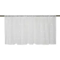 Elbersdrucke Bistro Gordijn Elin 48x135 cm wit transparant