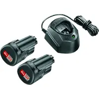 Bosch Powertools Groen Starter Set 12 V - 2x PBA 12V 1,5Ah O-A + GAL1210 voor 12 volt (Groen) - 1600A01L3E