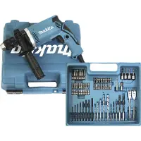 Makita HP1631KX3 Klopboormachine 1 snelheid 710 W Incl. accessoires, Incl. koffer