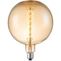 Home Sweet Home Ledfilamentlamp Globe 1 - Amber - D18cm - Dimbaar - Warm Wit - E27 - 4w