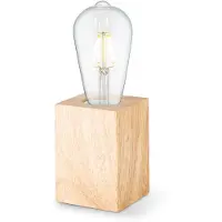 Home Sweet Home Tafellamp Eliaz Vierkant Hout E27