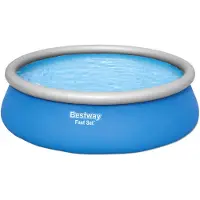 Bestway snelle opzet zwembad - rond, 4,57 m x 1,22 m, blauw