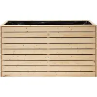 Westmann Houten verhoogde plantenbak moestuin asket xl 160x70x90cm