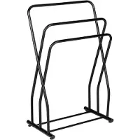 Wenko Handdoekrek Granelli - Vrijstaand - 3 Stangen - Zwart - 53x80x31cm