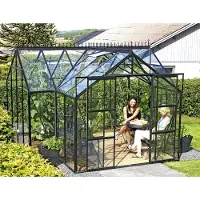 Vitavia Kit Voor Dubbele Schuifdeur Voor Sirius Broeikas Aluminium Zwart