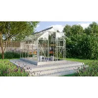 Pergart Kweekkas Triton 6200 - Veiligheidsglas 3mm - Aluminium - 198x317x208cm