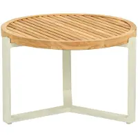 Apple Bee Bijzettafel Monaco Coffee Table 60 x 40 Aluminium Teak Oyster Natural