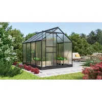 Pergart Tuinkas Kit Comet 5000 - Polycarbonaat - 4mm - 5,01m² - 257x195x197cm - Zwart