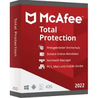 McAfee Total Protection | Jaarlicentie | Beveiliging voor 3 Apparaten
