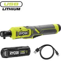 Ryobi Accuschroefboormachine 4V USB RR14W4-120G, 4V, inclusief 1 batterij