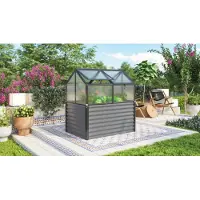 Pergart Tuinkas Jordi Hkp4 - Polycarbonaat 4mm - Zwart - 89x127x135cm