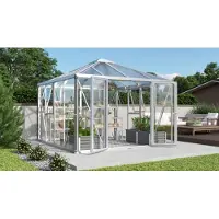 Pergart Tuinkas Fortuna 10200 - Veiligheidsglas En Polycarbonaat 10mm - Aluminium - 317x322x265cm