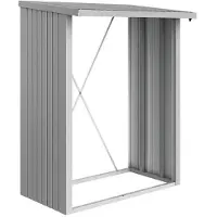 Biohort Haardhoutopslag Woodstock 150 Zilver Metallic 102x157cm
