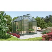 Pergart Tuinkas Kit Comet 5000 - Polycarbonaat - 4mm - 5,01m² - 257x195x197cm - Smaragd
