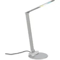 Briloner - LED tafellamp - bureaulamp - verstelbaar - draaibaar - bureaulamp - touch, kleurtemperatuur instelbaar, dimbaar, zilverkleurig