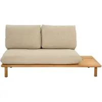 Apple Bee Loungebank Sling Sofa 175 Left Teak Natural Ecru